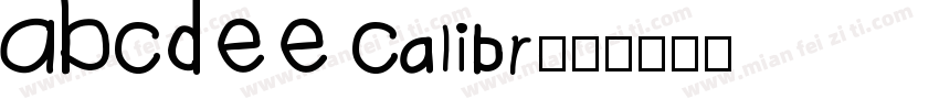 ABCDEE Calibr字体转换